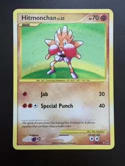 Pokemon TCG: 2009 Platinum Secret Rare Holo Hitmonchan (129/127) NM/LP - Image 1