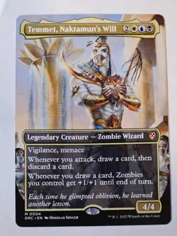 MTG - Temmet, Naktamun's WIll Borderless- Aetherdrift - Image 1