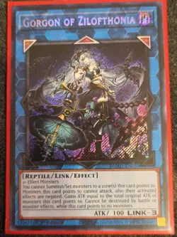 Yugioh 1x Gorgon of Zilofthonia DUAD-EN050 Duelist's Advance Secret 1st Ed NM - Image 1