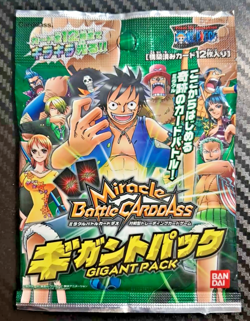 2010 One Piece Miracle Battle Carddas SEALED GIGANT PACK SCARCE EARLY VINTAGE OP - Image 1