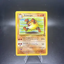 Primeape 43/64 Base Set Series Jungle UNCOMMON Stage 1 POKEMON CARD 1999 - NM -c - Image 1