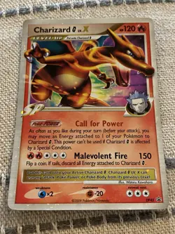 Pokemon Charizard G Lv.X Diamond & Pearl Promo Holo Card DP45 Level Up 120 HP - Image 1