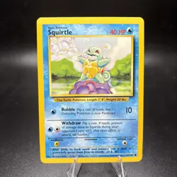 Squirtle 63/102 Common Base Set Unlimited WOTC Vintage Card NM Near Mint -j - Image 1