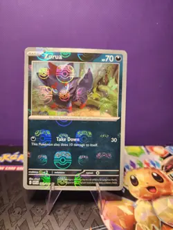 Zorua Master Ball White Flare 061/086 Reverse Holo Pokemon Card NM - Image 2