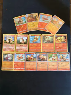 Pokemon Growlithe Arcanine Card Lot + Arcanine Mini Tin 15 Cards NM/LP - Image 2