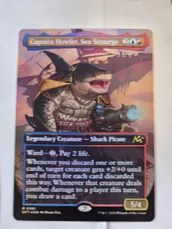 MTG - Captain Howler, Sea Sourge FOIL Borderless - Aetherdrift - Image 1