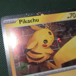 CHEEK DOUBLE WHOLE SWIRL BLEED 🌀💫 Pikachu 051/162 30th Cosmo Holo Pokemon Card - Image 3