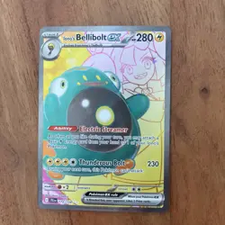 Pokemon TCG Iono's Bellibolt EX 172/159 Journey Together Ultra Rare NM Card - Image 1