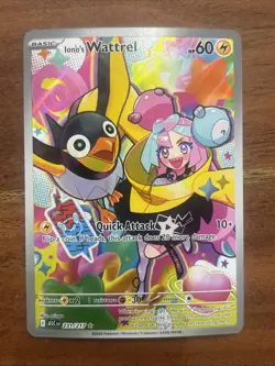Pokemon TCG Iono's Wattrel 231/217 Ascended Heroes Illustration Rare NM Card - Image 1