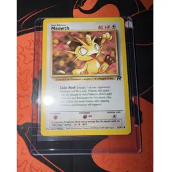 Pokemon Meowth 62/82 Team Rocket Card 2000 - Image 1