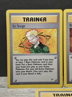 Pokemon Card TCG Gym Heroes Trainer Lot 5 Cards English - Gym Badge Lot - Image 2