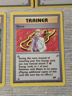 Pokemon Card TCG Gym Heroes Trainer Lot 5 Cards English - Gym Badge Lot - Image 5