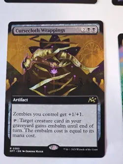MTG - Cursecloth Wrappings Extended Art - Aetherdrift - Image 1