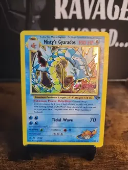 Misty's Gyarados 13/132 Holo Gym Challenge Pokemon Card - Image 1