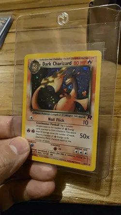 Dark Charizard 4/82 Team Rocket Set Holo Rare Pokemon Card WOTC - Image 1