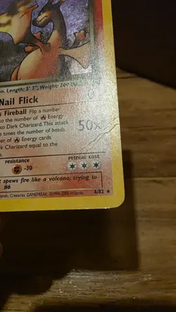 Dark Charizard 4/82 Team Rocket Set Holo Rare Pokemon Card WOTC - Image 5