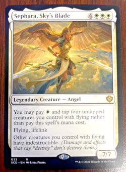 MTG - Sephara Sky's Blade 33 - Non-Foil Rare Starter Commander Decks - Near Mint - Image 1