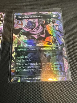 Shredder, Unrelenting- Mtg: TMT - U 0210 (X2) *1 foil/ Full Arts - Image 3