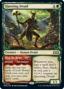 Questing Druid (Showcase) Wilds of Eldraine Foil - Image 1