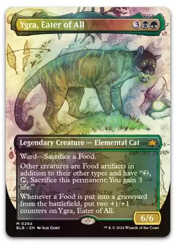 Ygra, Eater of All (Borderless) #294 (Foil) (LP) Bloomburrow BLB Magic MTG - Image 1