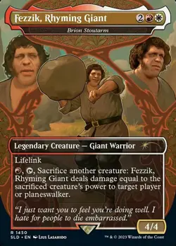 MTG Fezzik, Rhyming Giant - Brion Stoutarm (1450) - Foil, NM-Mint, English Secre - Image 1