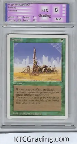 Magic the Gathering MTG Revised Crumble Graded NM KTCGrading + voucher - Image 1