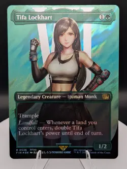 Tifa Lockhart (Borderless) SURGE FOIL: Final Fantasy MTG (NM) - Image 1