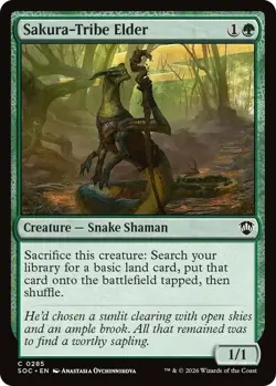 x4 Sakura-Tribe Elder C MTG Commander: Secrets of Strixhaven M/NM, English - Image 1