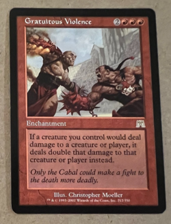 Gratuitous Violence - Onslaught - MTG - Magic the Gathering - LP - Image 1