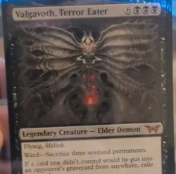 Valgavoth Terror Eater Duskmourn 120 Mythic Legendary Creature Black 9/9 English - Image 1
