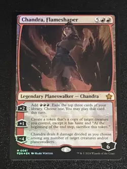 MTG Foundations Chandra, Flameshaper Foil 0081 NM Mythic - Image 1