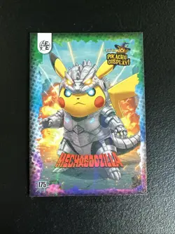 Mechagodzilla (Pikachu) #175 - Galaxy Holo - Electric Pikachu Cosplay - Pokemon - Image 1