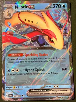 Pokemon TCG Milotic ex 42/191 Surging Sparks SV8 Holo NM - Image 1