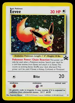 Pokemon Card - Eevee Wizards Black Star Promos 11 Holo Promo - Image 1
