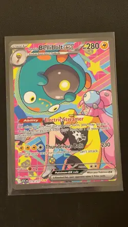 Iono's Bellibolt EX 279/217 Special Illustration Rare Ascended Heroes Pokemon - Image 1