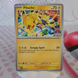 Pokemon TCG - Pikachu SVP 225 - World Championship 2025 Stamp - Black Star Promo - Image 1