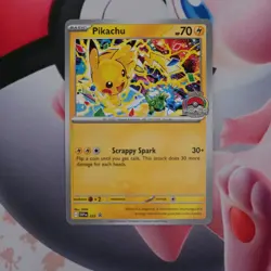 Pokemon TCG - Pikachu SVP 225 - World Championship 2025 Stamp - Black Star Promo - Image 3