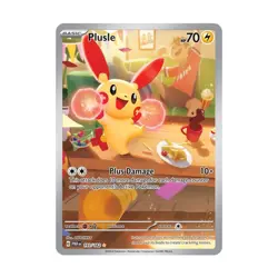 Pokemon SV04: Paradox Rift Plusle - 193/182 (IR) #193/182 (Holo) NM - Image 1