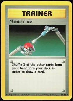 Base Set Unlimited Maintenance 83/102 Uncommon Pokemon LP - Image 1