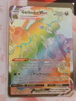 Garbodor VMAX (Secret) 216/203 Pokemon SWSH07: Evolving Skies Holo Secret R NM - Image 1