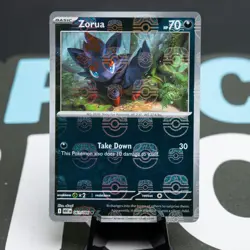 Zorua (Master Ball Pattern) 061/086 Sv: White Flare Holo Pokemon NEAR MINT - Image 1