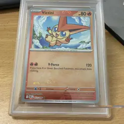 2025 POKEMON BLK EN-BLACK BOLT MASTER BALL REVERSE HOLO #012 VICTINI PSA 9 Mint - Image 3