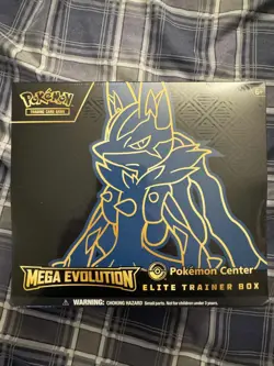 Pokemon Center ETB Mega Evolution Lucario Elite Trainer Box - Image 1