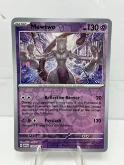 Mewtwo Reverse Holo 150/165 SV: Scarlet & Violet 151 NM Pokemon Fast Ship - Image 1