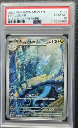 Dragonair Illustration Rare 181/165 Scarlet & Violet 151 Holo PSA 10 Pokemon - Image 2