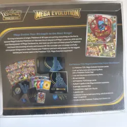 TCG MEGA EVOLUTION POKEMON CENTER ETB LUCARIO ELITE TRAINER BOX FACTORY SEALED - Image 2