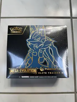 Pokemon Center ETB Mega Evolution Lucario Elite Trainer Box- Damaged - Image 1
