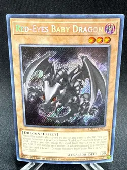 Yugioh Red-Eyes Baby Dragon LDS1-EN010 NM Secret Rare - Image 1