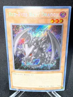 Yugioh Red-Eyes Baby Dragon LDS1-EN010 NM Secret Rare - Image 2