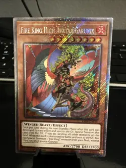 Fire King High Avatar Garunix (Platinum Secret Rare) RA04-EN194 Yu-Gi-Oh NM - Image 1